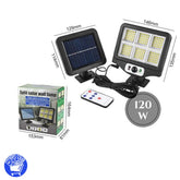 SOLARNI REFLEKTOR 120W SA SENZOROM NA DALJINSKI SA PRODUNIM KABLOM Top Proizvodi